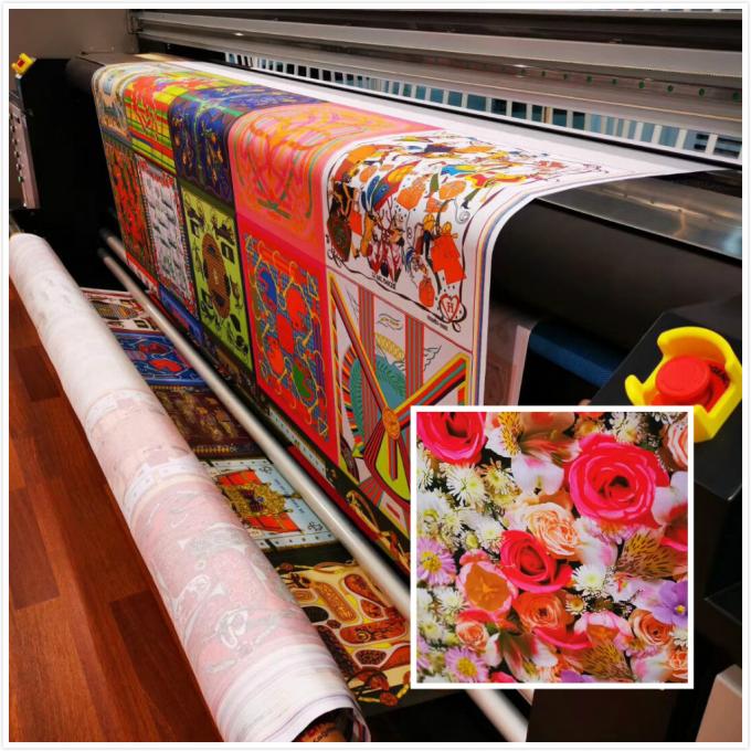 Double imprimante à jet d'encre de sublimation de textile de colorant de CMYK Large Format 1